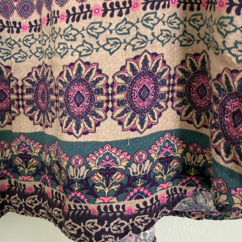 Verse Boho Billow Sleeve Printed Top - Picture 6 of 10